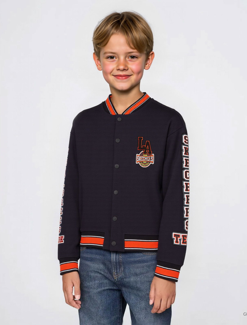 Skechers B 2Xi-Lock Bomber Çocuk Siyah Ceket Skechers B 2Xi-Lock Bomber Çocuk Siyah Ceket