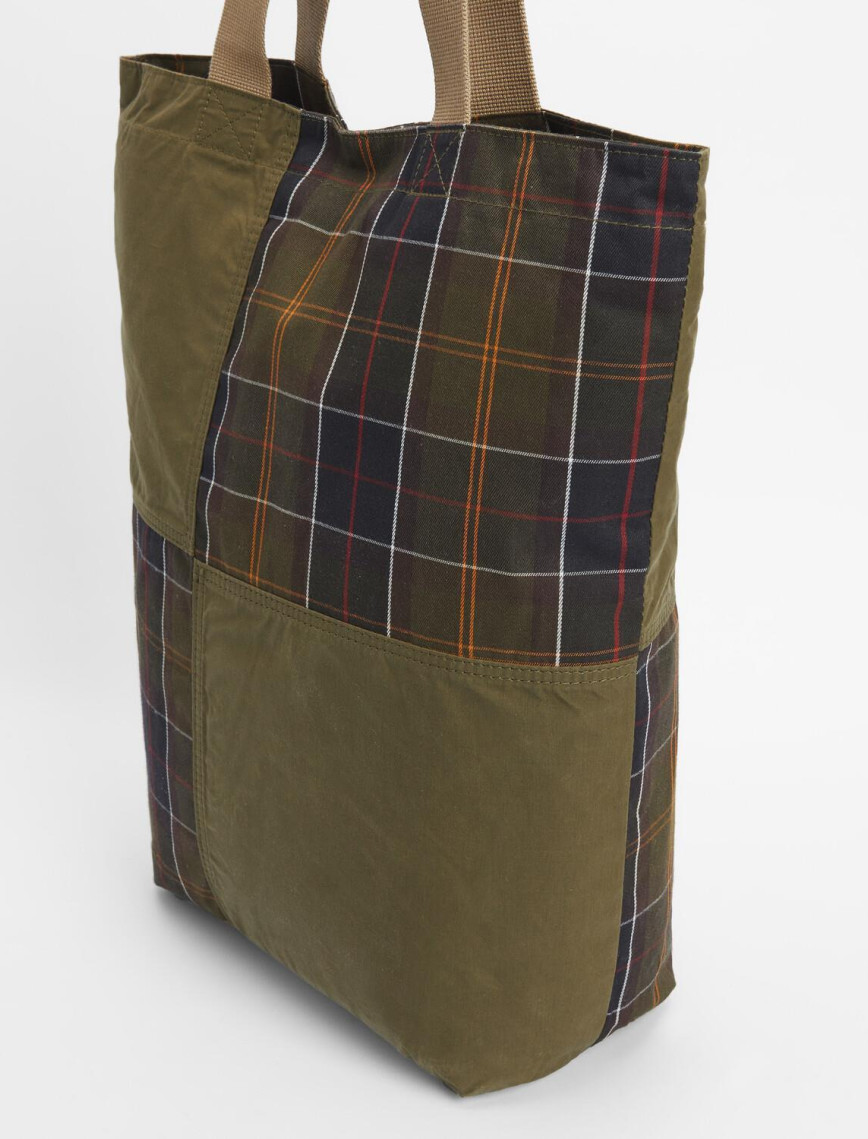 Barbour Transport Pachtwork Tote Çanta Barbour Transport Pachtwork Tote Çanta