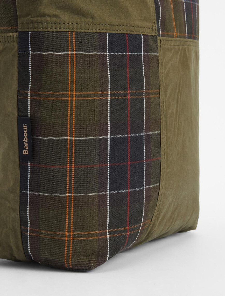 Barbour Transport Pachtwork Tote Çanta Barbour Transport Pachtwork Tote Çanta