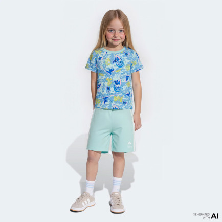 adidas Sportswear Disney Lilo&Stich Çocuk Mavi Şort Takım adidas Sportswear Disney Lilo&Stich Çocuk Mavi Şort Takım