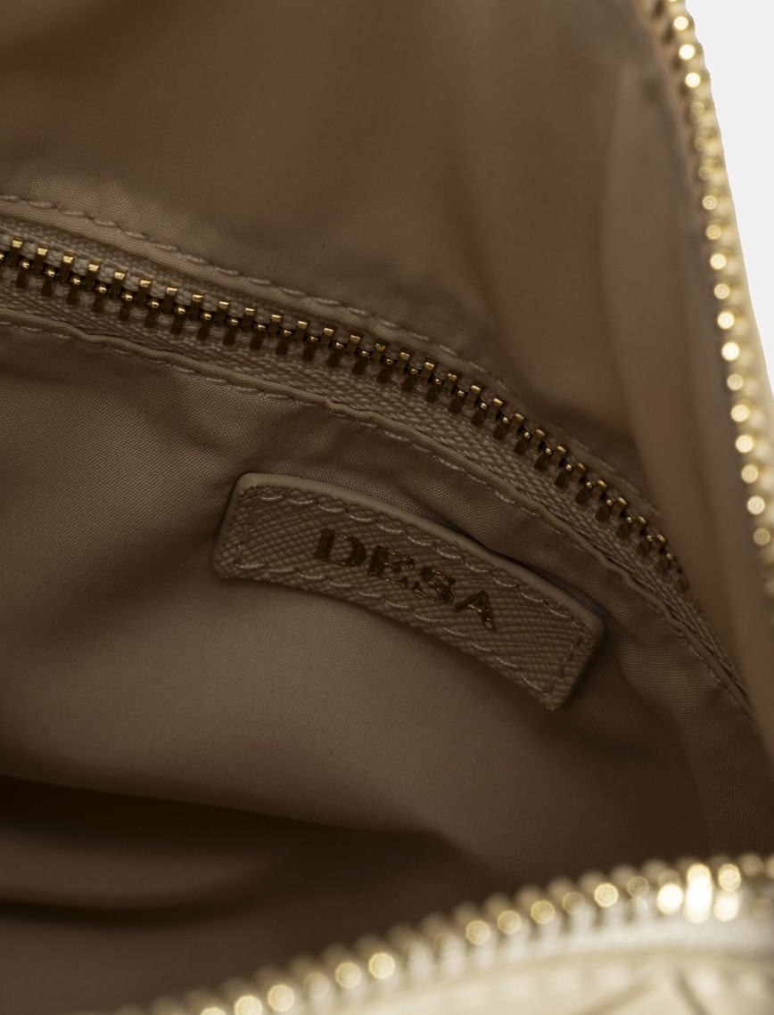 Kadın Bej Örgü Baskılı El Çantası Kadın Bej Örgü Baskılı El Çantası