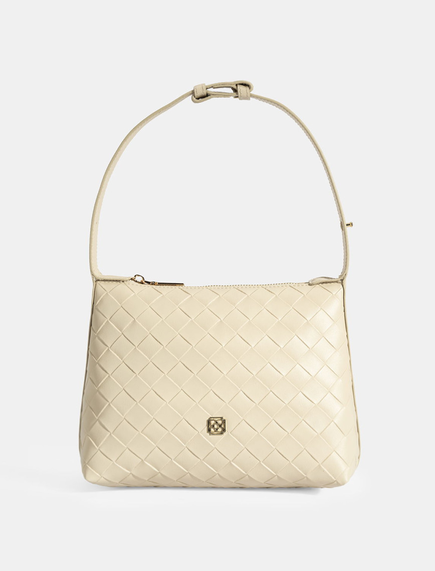 Kadın Taba Örgü Baskılı El Çantası