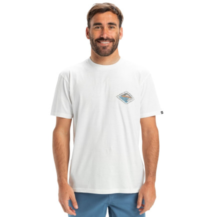 Quiksilver Evo Future Islands Erkek Beyaz Tişört Quiksilver Evo Future Islands Erkek Beyaz Tişört