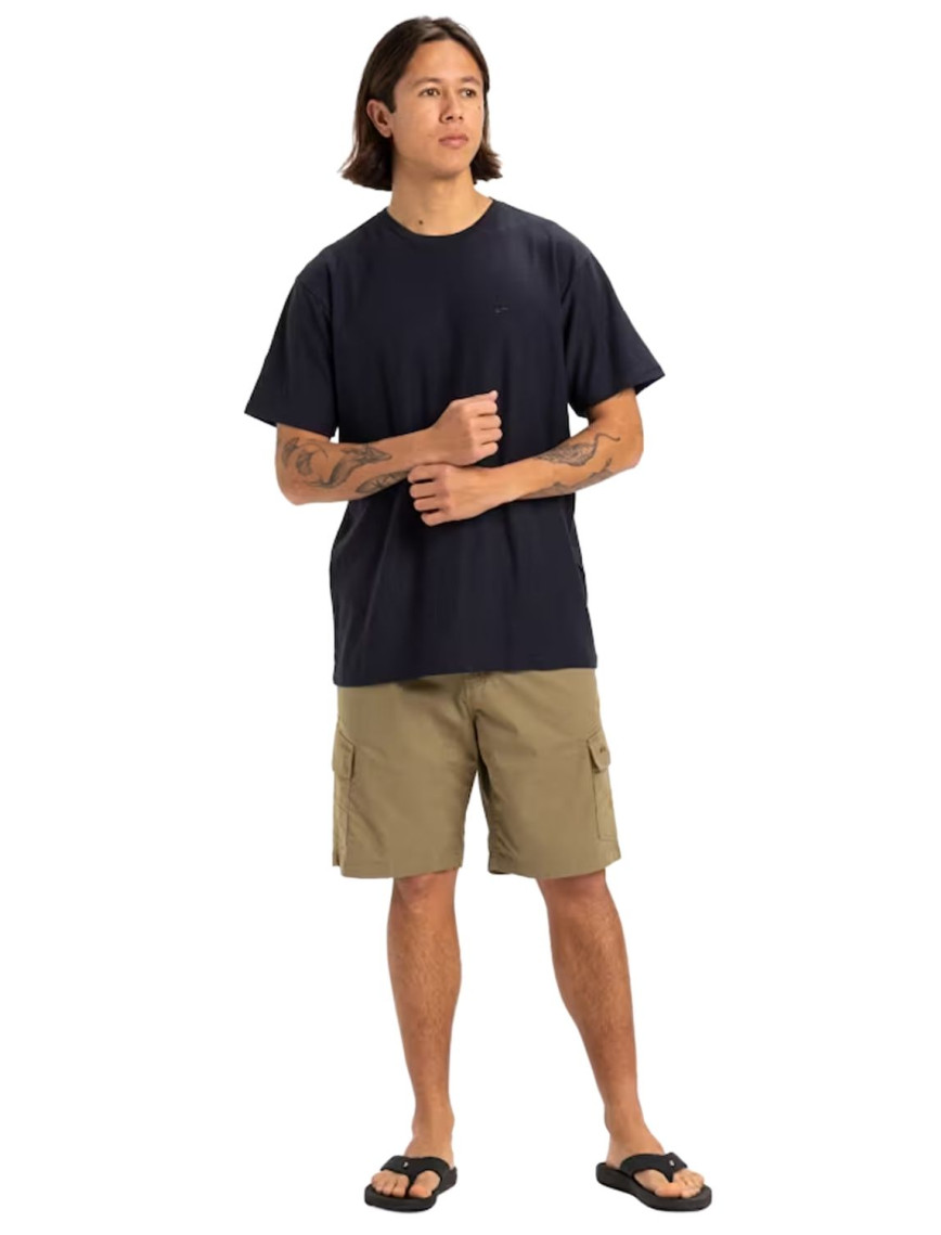 Quiksilver Slub Roundneck Erkek Mavi Tişört