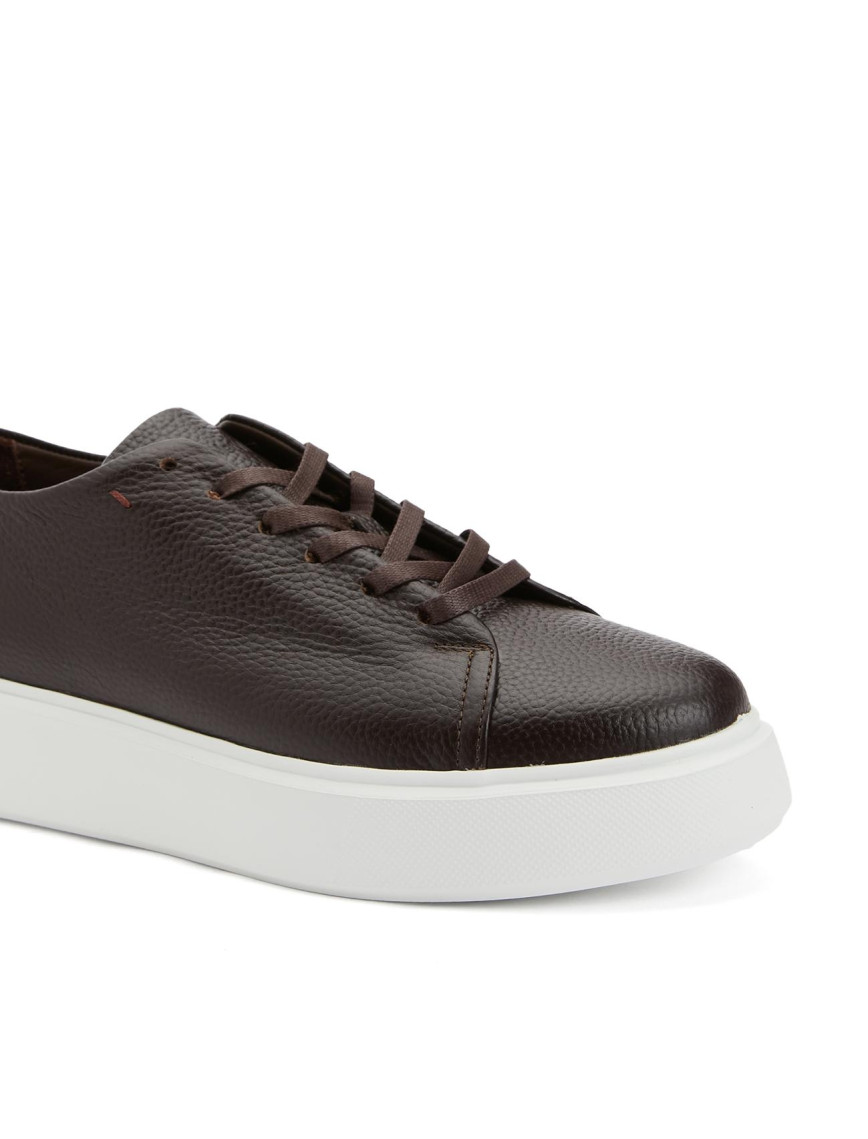 Network Kadın Acı KahveDeri Sneaker