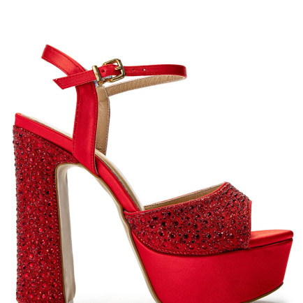 Tamer Tanca Kadın Suni Deri Kırmızı Topuklu Ayakkabı Tamer Tanca Kadın Suni Deri Kırmızı Topuklu Ayakkabı