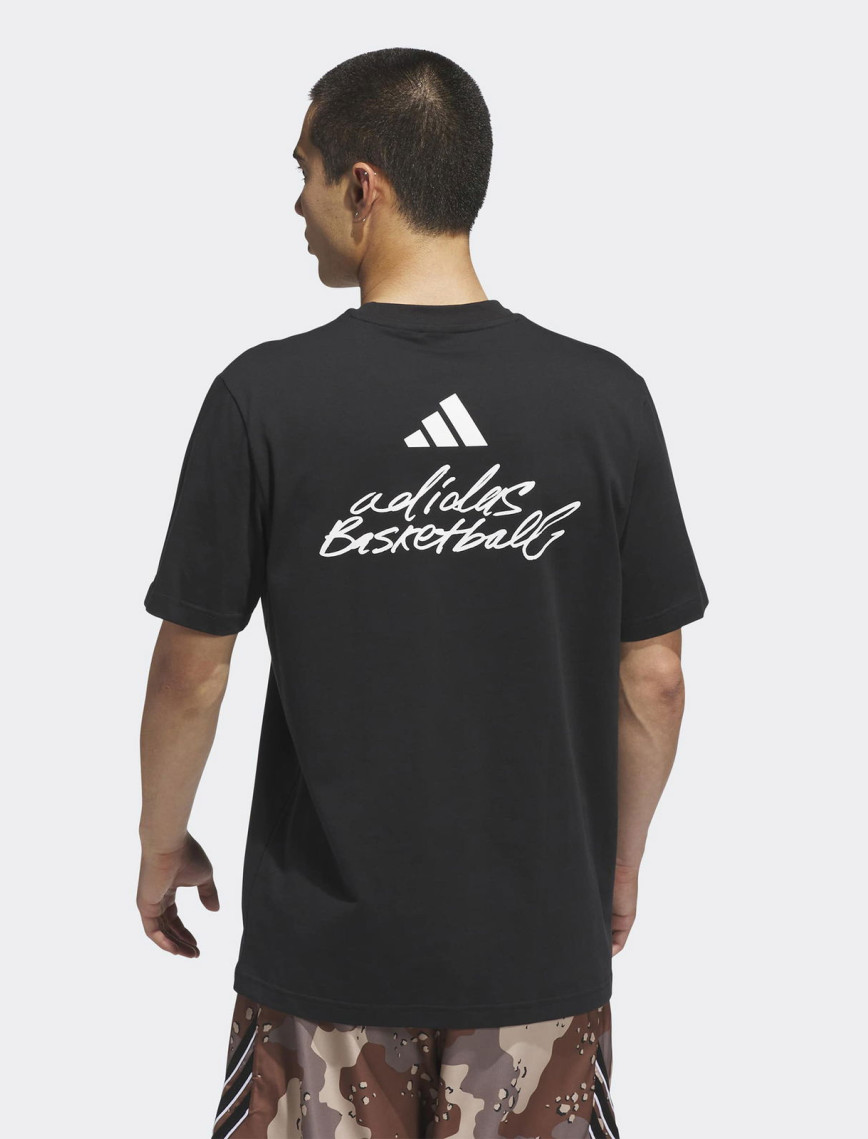 adidas Basketball Grafik Erkek Siyah Basketbol T-Shirt adidas Basketball Grafik Erkek Siyah Basketbol T-Shirt