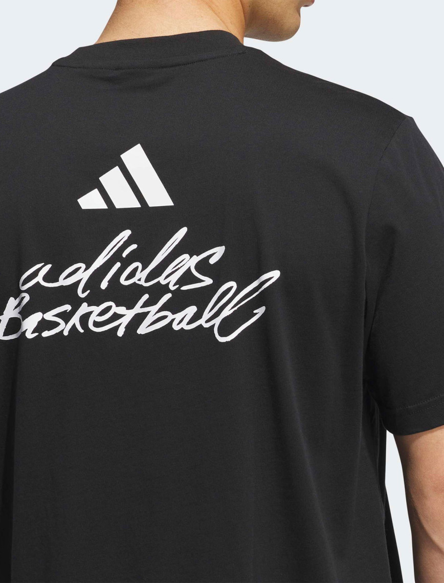 adidas Basketball Grafik Erkek Siyah Basketbol T-Shirt adidas Basketball Grafik Erkek Siyah Basketbol T-Shirt