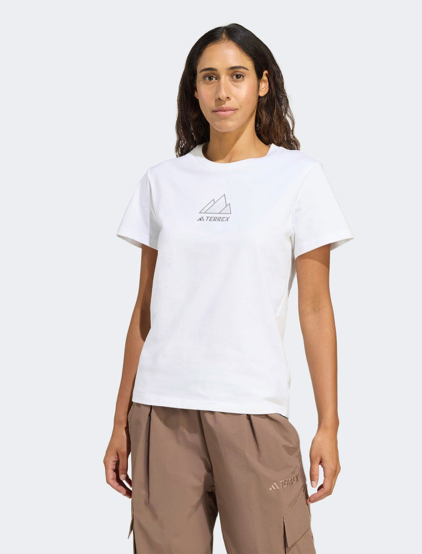 adidas Athlete Kadın Beyaz Yürüyüş T-Shirt adidas Athlete Kadın Beyaz Yürüyüş T-Shirt