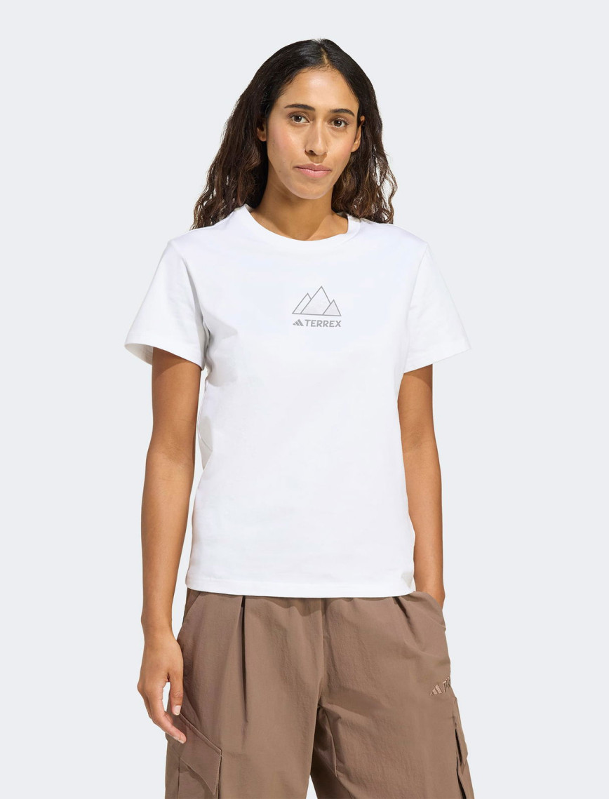 adidas Athlete Kadın Beyaz Yürüyüş T-Shirt adidas Athlete Kadın Beyaz Yürüyüş T-Shirt