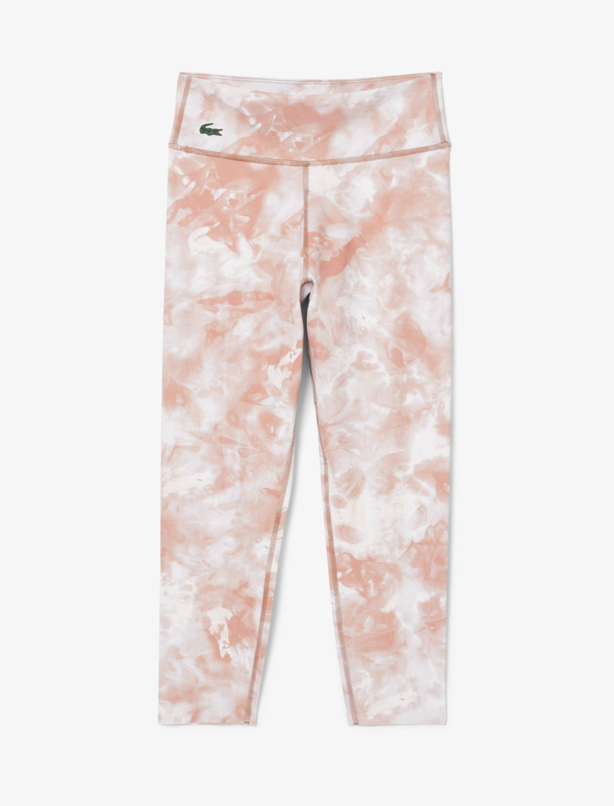 Lacoste Kadın Slim Fit Desenli Pembe Tayt Lacoste Kadın Slim Fit Desenli Pembe Tayt