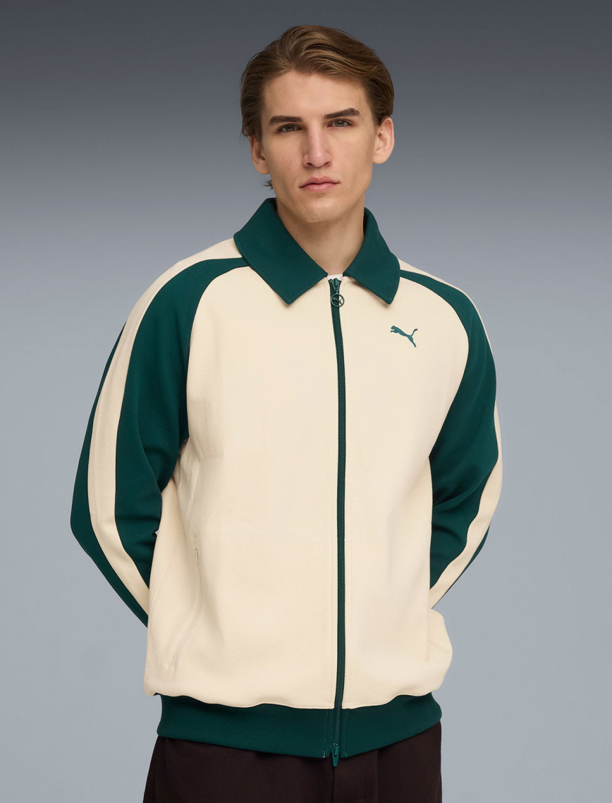 Puma T7 Relaxed Track Erkek Krem Ceket Puma T7 Relaxed Track Erkek Krem Ceket