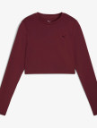 Puma Shape Cropped Ls Kadın Bordo Antrenman T-Shirt Puma Shape Cropped Ls Kadın Bordo Antrenman T-Shirt