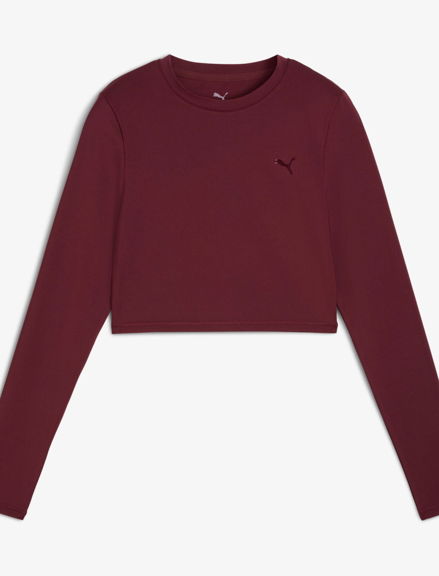 Puma Shape Cropped Ls Kadın Bordo Antrenman T-Shirt Puma Shape Cropped Ls Kadın Bordo Antrenman T-Shirt