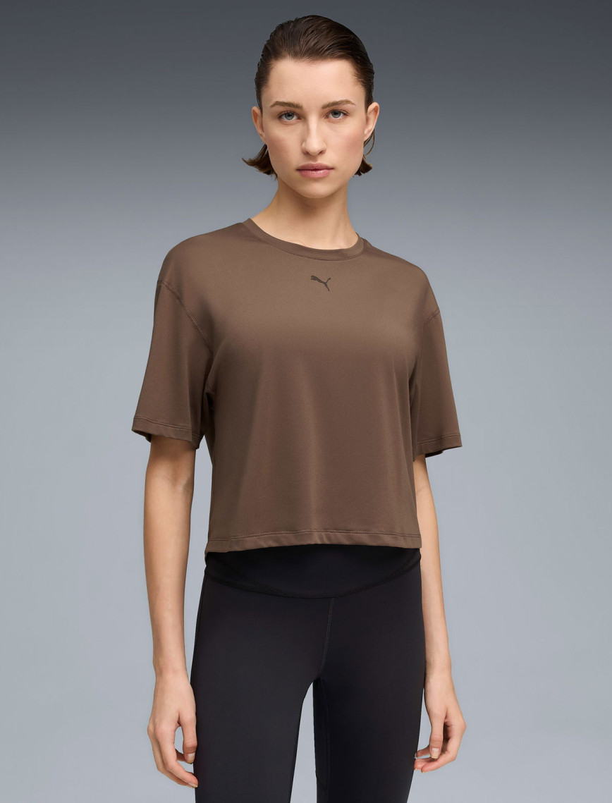 Puma Cloudspun Oversized Kadın Kahverengi Antrenman T-Shirt Puma Cloudspun Oversized Kadın Kahverengi Antrenman T-Shirt