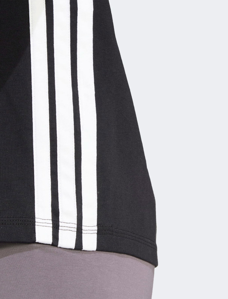 adidas Essentials 3 Stripes Cotton Kadın Siyah T-Shirt adidas Essentials 3 Stripes Cotton Kadın Siyah T-Shirt