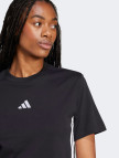 adidas Essentials 3 Stripes Cotton Kadın Siyah T-Shirt adidas Essentials 3 Stripes Cotton Kadın Siyah T-Shirt