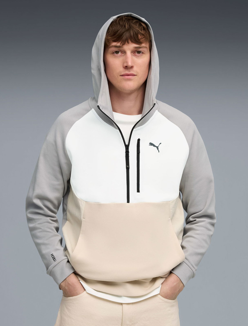 Puma tech Half Zip Erkek Gri Sweatshirt Puma tech Half Zip Erkek Gri Sweatshirt