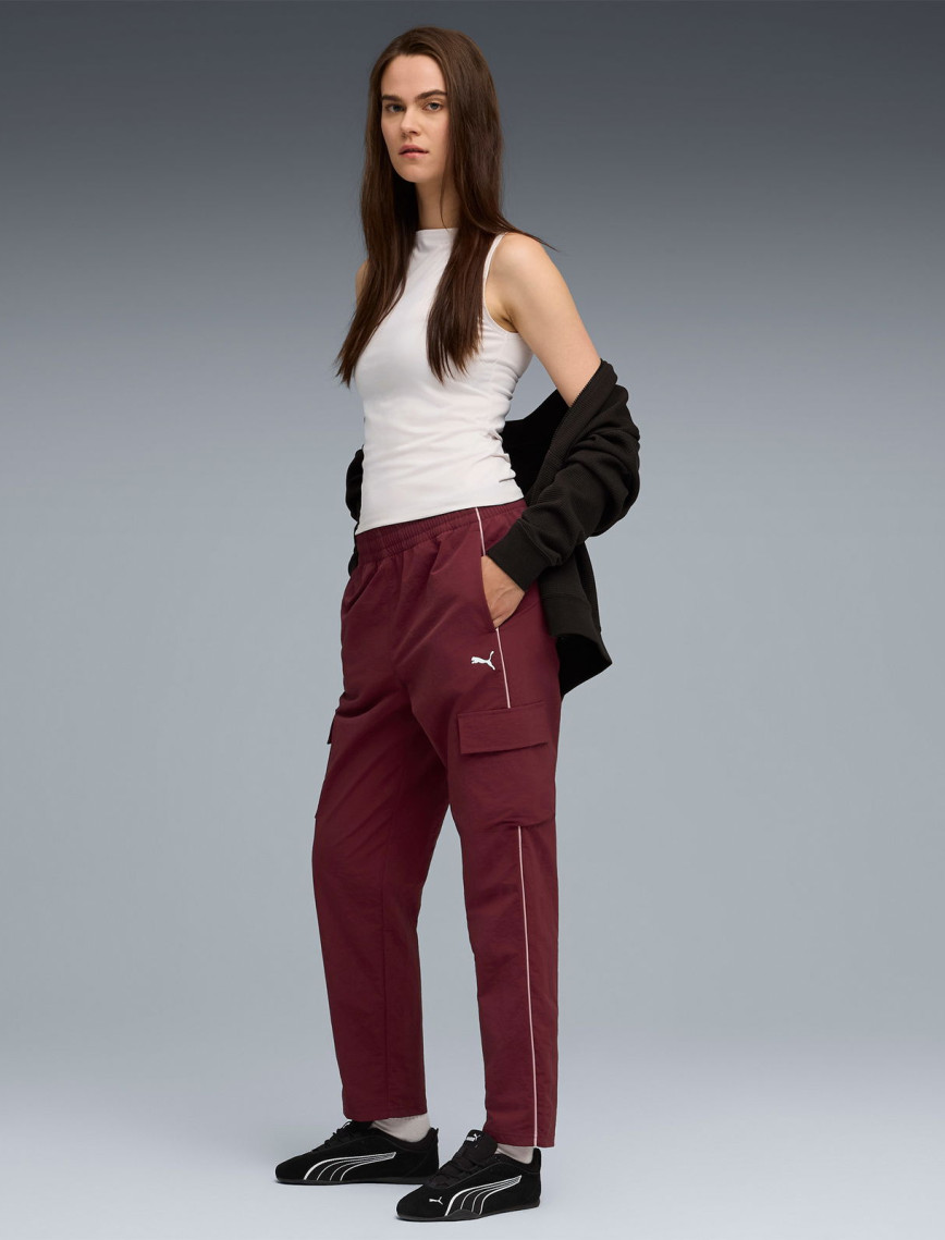 Puma Sport Woven Cargo Kadın Bordo Eşofman Altı Puma Sport Woven Cargo Kadın Bordo Eşofman Altı