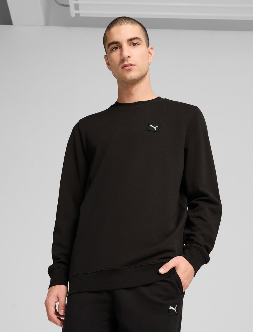 Puma Ess Elevated Crew Erkek Siyah Sweatshirt Puma Ess Elevated Crew Erkek Siyah Sweatshirt