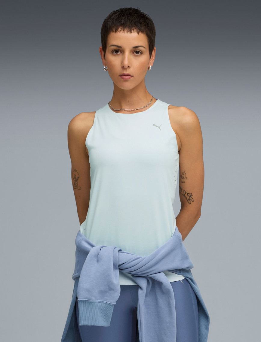 Puma Everyday Cloudspun Tank Kadın Mavi Atlet Puma Everyday Cloudspun Tank Kadın Mavi Atlet