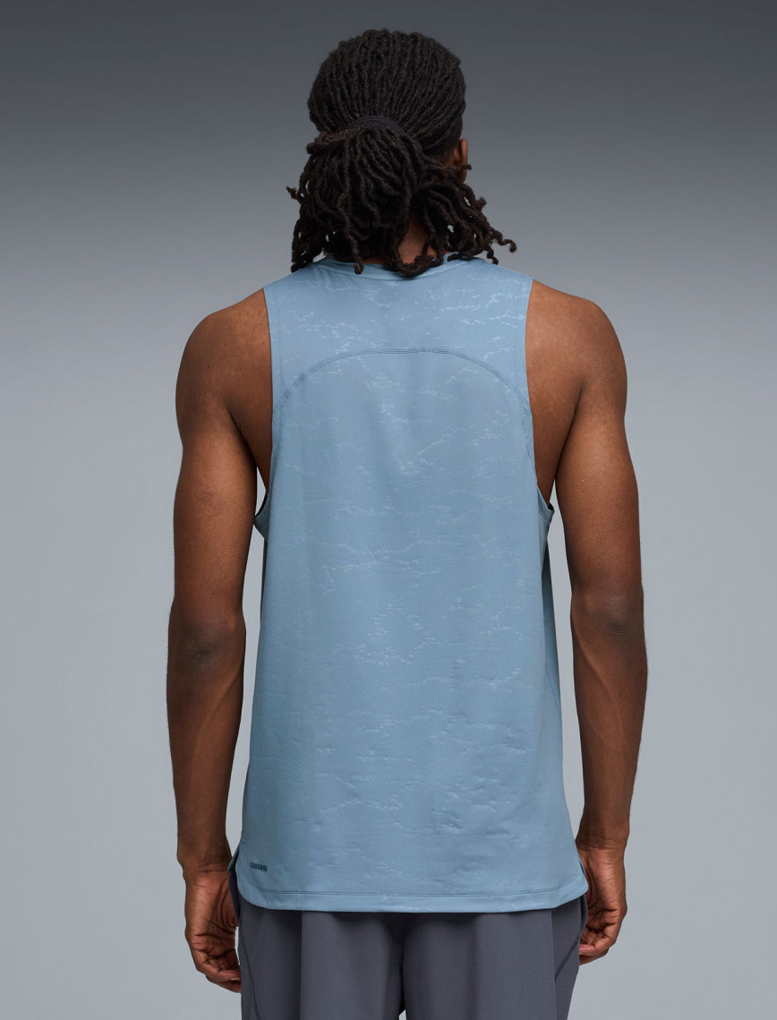 Puma Cloudspun Emboss Tank Erkek Mavi Antrenman Atleti Puma Cloudspun Emboss Tank Erkek Mavi Antrenman Atleti