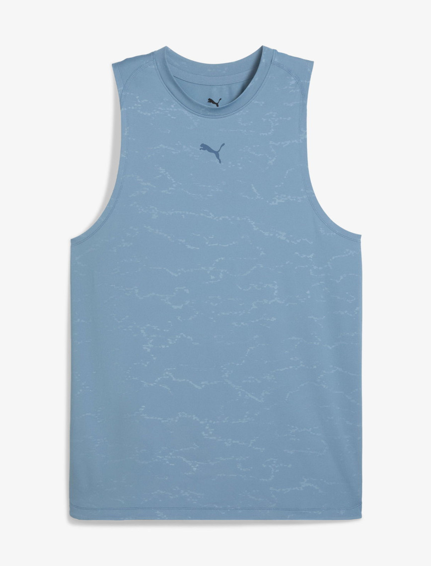 Puma Cloudspun Emboss Tank Erkek Mavi Antrenman Atleti Puma Cloudspun Emboss Tank Erkek Mavi Antrenman Atleti