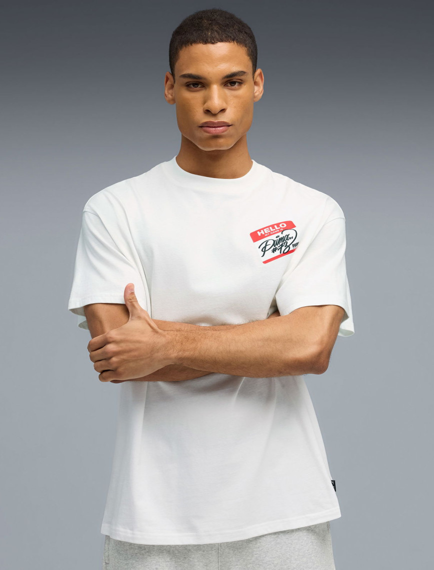 Puma Hooperhotline Erkek Beyaz Basketbol T-Shir Puma Hooperhotline Erkek Beyaz Basketbol T-Shir