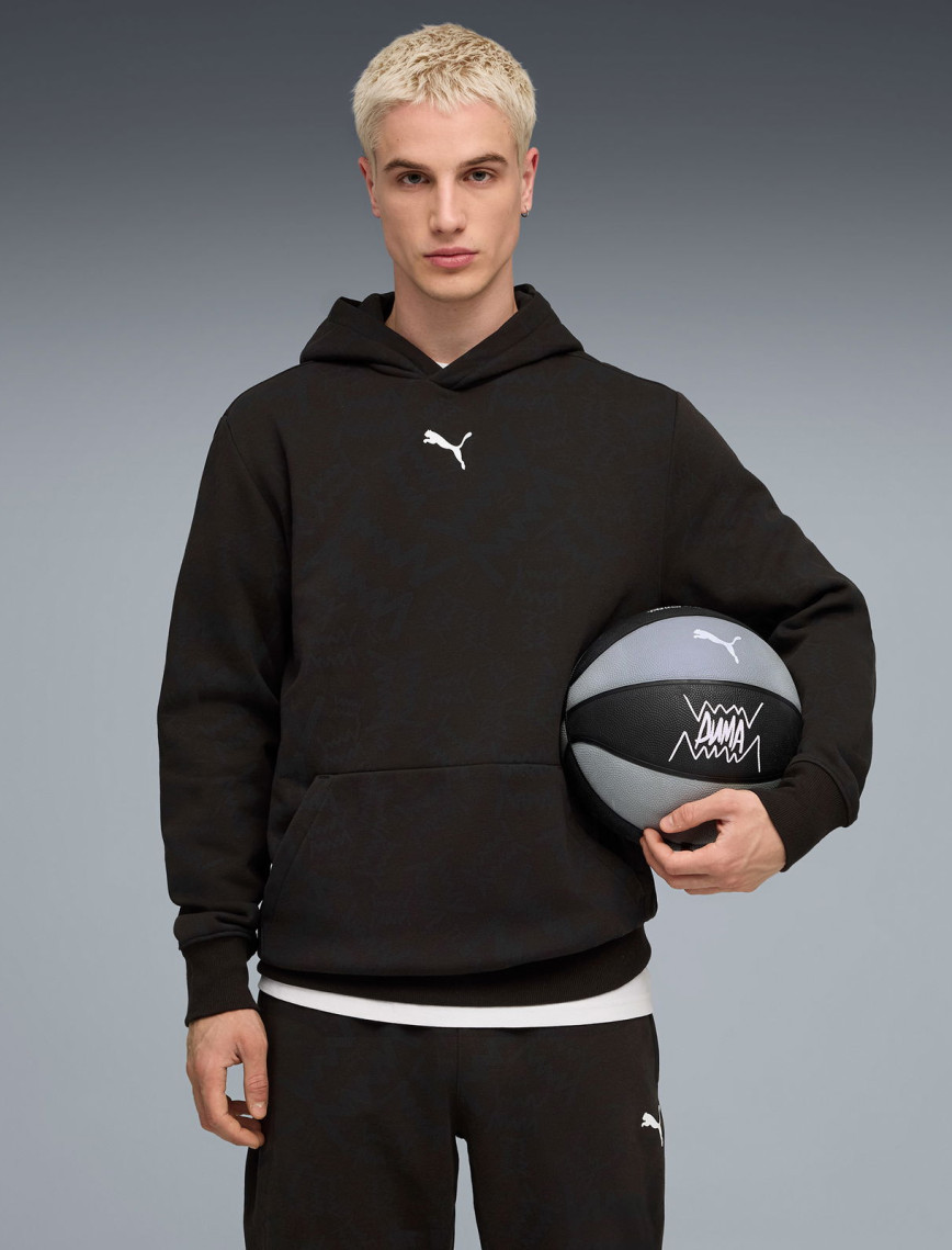 Puma Teamjaws Post Game Erkek Siyah Basketbol Sweatshirt Puma Teamjaws Post Game Erkek Siyah Basketbol Sweatshirt