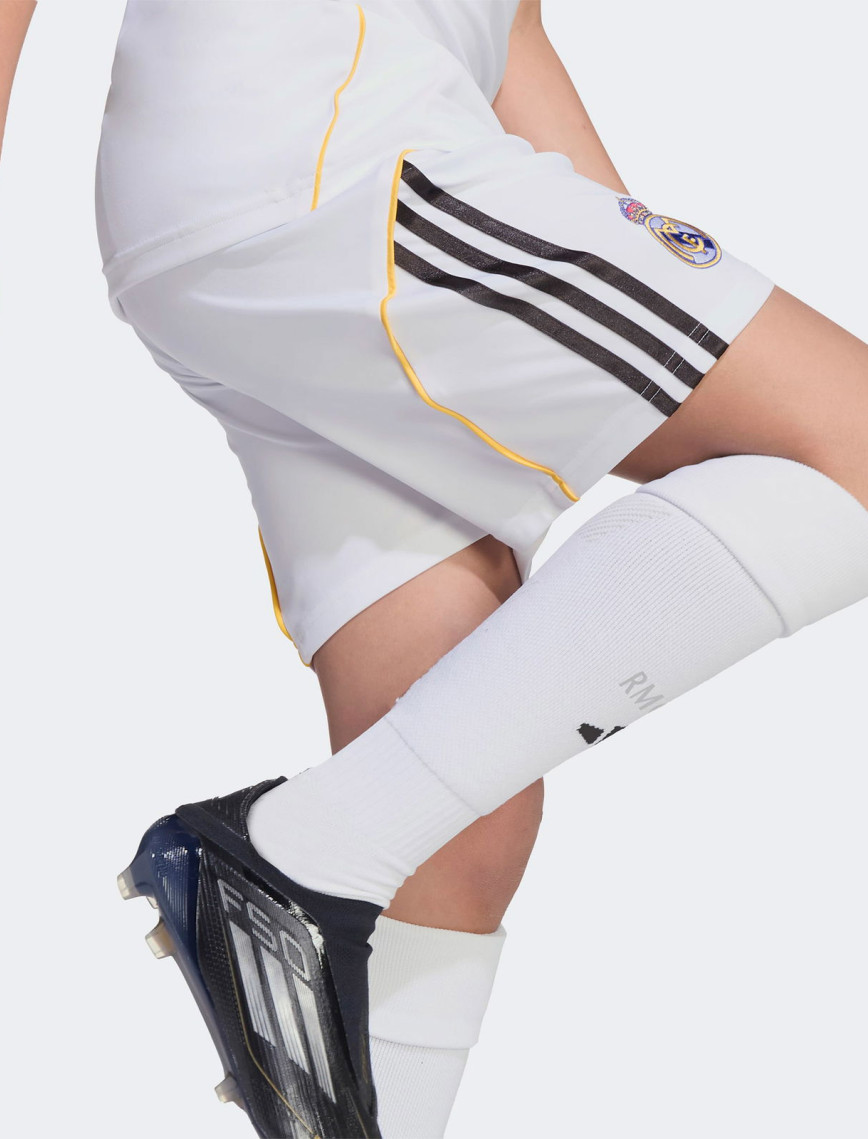 adidas Real Madrid 25-26 İç Saha Çocuk Beyaz Futbol Şortu adidas Real Madrid 25-26 İç Saha Çocuk Beyaz Futbol Şortu