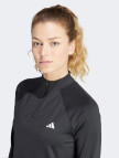 adidas Train Essentials Minimal Branding 1-4 Zip Kadın Siyah Antrenman Eşofman Üstü adidas Train Essentials Minimal Branding 1-4 Zip Kadın Siyah Antrenman Eşofman Üstü