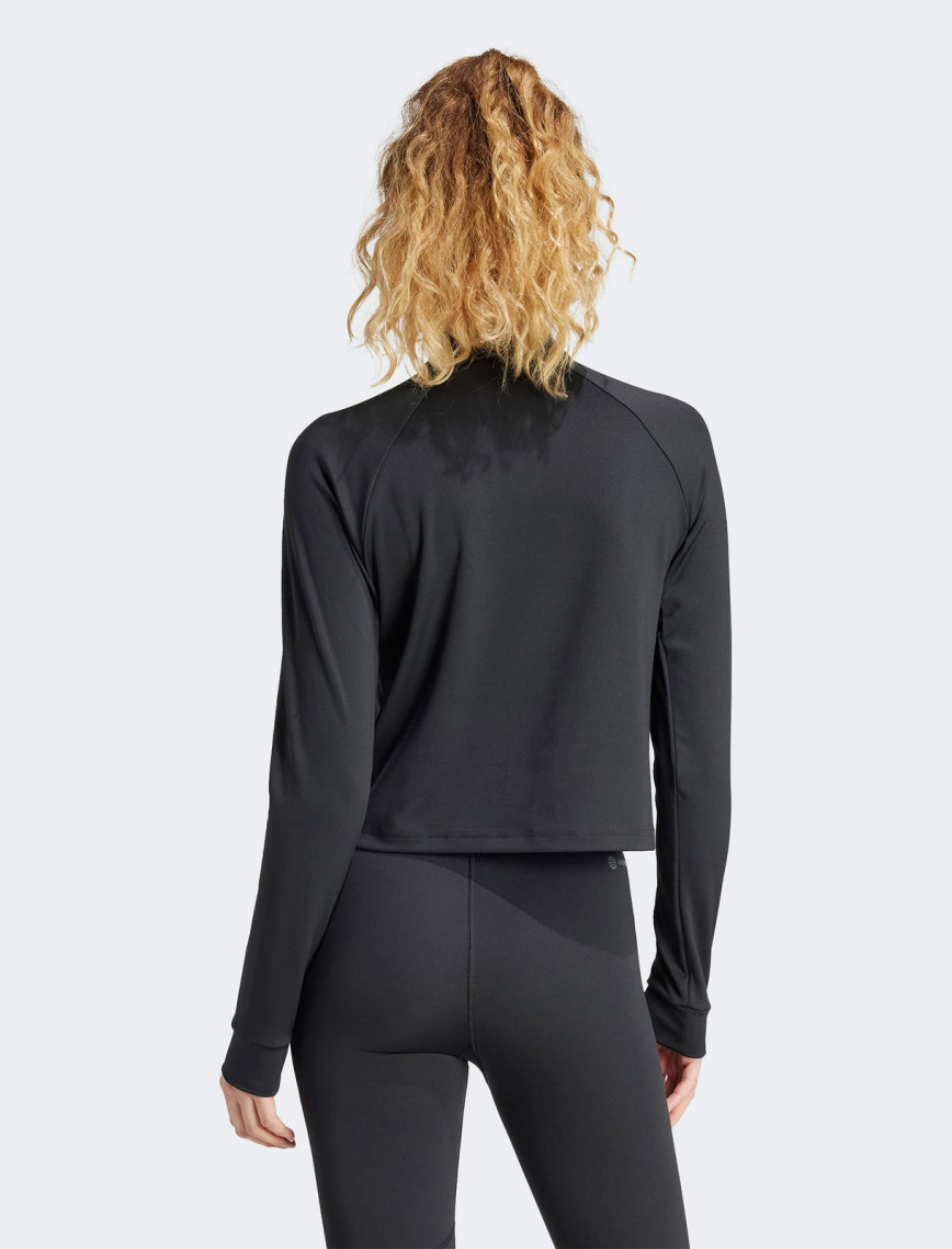 adidas Train Essentials Minimal Branding 1-4 Zip Kadın Siyah Antrenman Eşofman Üstü adidas Train Essentials Minimal Branding 1-4 Zip Kadın Siyah Antrenman Eşofman Üstü