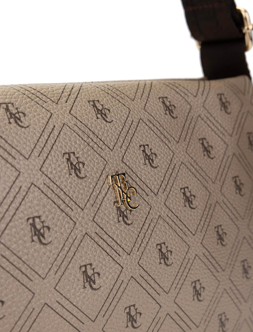 Tamer Tanca Kadın Vegan Altın Desen Omuz Çanta