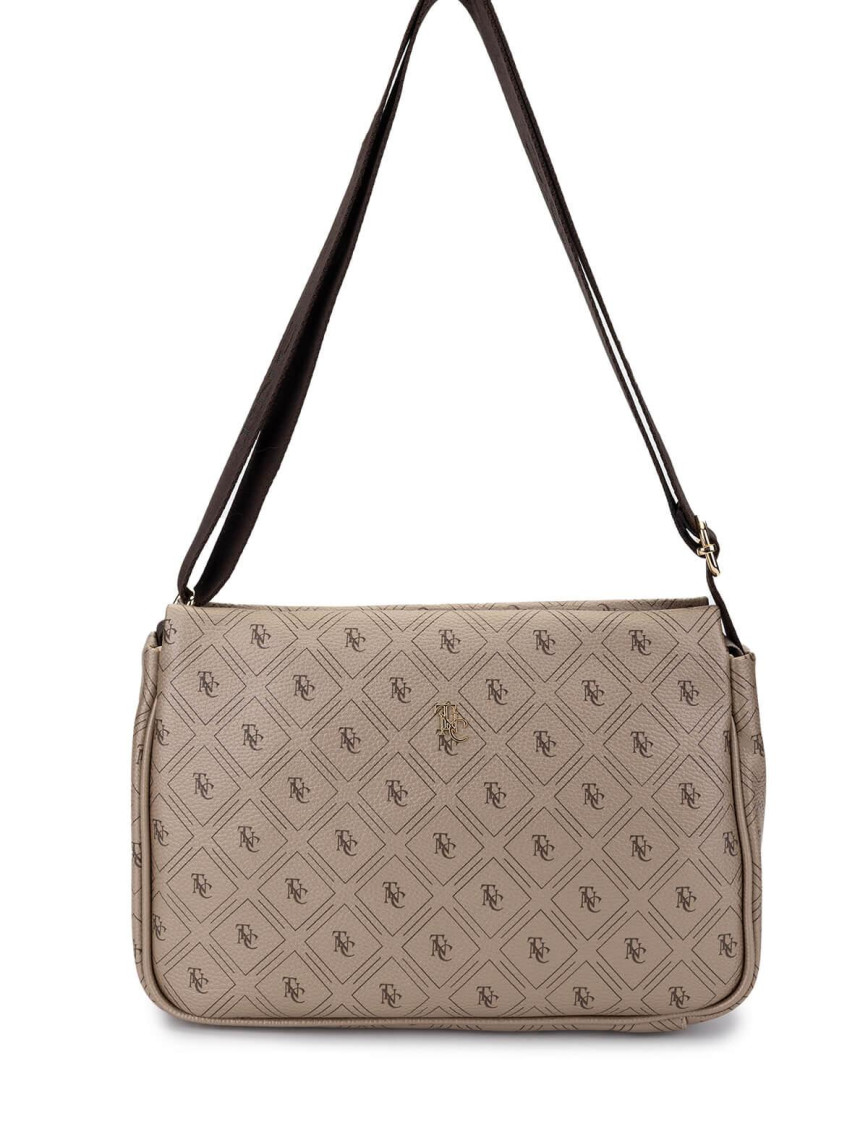 Tamer Tanca Kadın Vegan Bej Postacı Çanta Tamer Tanca Kadın Vegan Bej Postacı Çanta