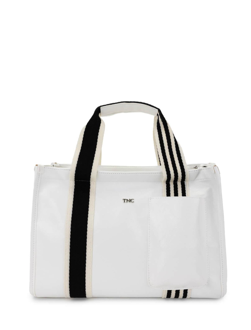 Tamer Tanca Kadın Vegan Beyaz Omuz Çanta Tamer Tanca Kadın Vegan Beyaz Omuz Çanta