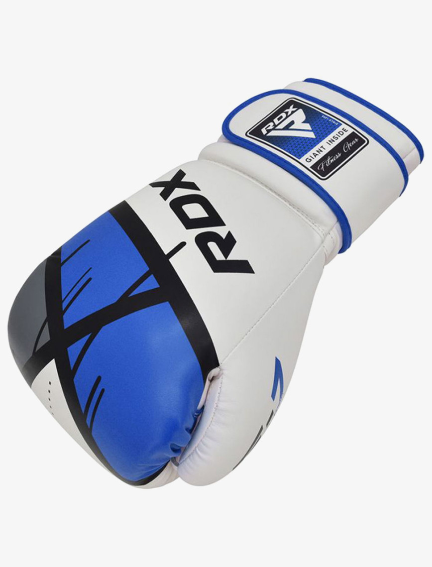 RDX F7 Ego Unisex Beyaz/Mavi Boks Eldiveni RDX F7 Ego Unisex Beyaz/Mavi Boks Eldiveni