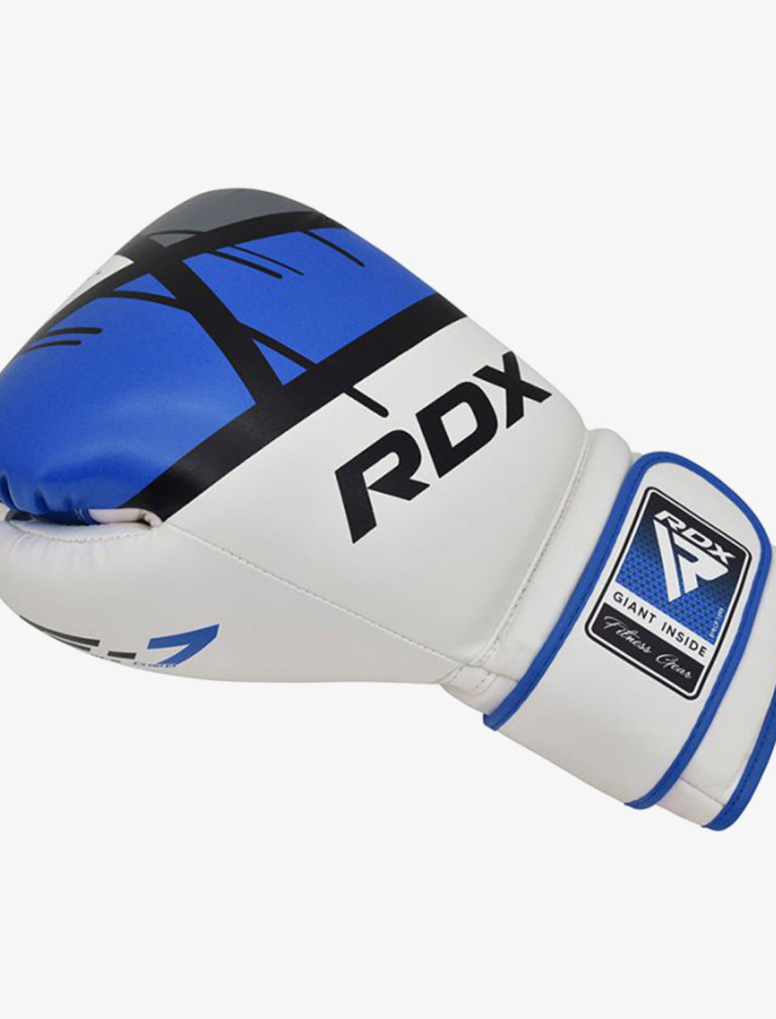 RDX F7 Ego Unisex Beyaz/Mavi Boks Eldiveni RDX F7 Ego Unisex Beyaz/Mavi Boks Eldiveni
