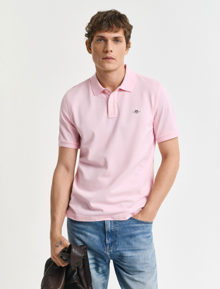 GANT Erkek Pembe Regular Fit Polo GANT Erkek Pembe Regular Fit Polo