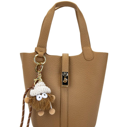 Tamer Tanca Kadın Vegan Taupe Omuz Çanta Tamer Tanca Kadın Vegan Taupe Omuz Çanta