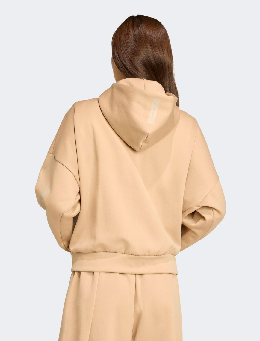 adidas W Z.N.E. Full Zip Hoodie Kadın Kahverengi Eşofman Üstü adidas W Z.N.E. Full Zip Hoodie Kadın Kahverengi Eşofman Üstü