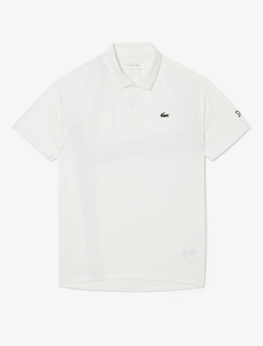 Lacoste SPORT X Novak Djokovic Erkek Slim Fit Baskılı Beyaz Polo Lacoste SPORT X Novak Djokovic Erkek Slim Fit Baskılı Beyaz Polo