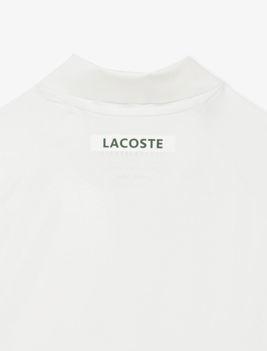 Lacoste SPORT X Novak Djokovic Erkek Slim Fit Baskılı Beyaz Polo Lacoste SPORT X Novak Djokovic Erkek Slim Fit Baskılı Beyaz Polo