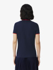 Lacoste Kadın Slim Fit Renk Bloklu Lacivert Polo Lacoste Kadın Slim Fit Renk Bloklu Lacivert Polo