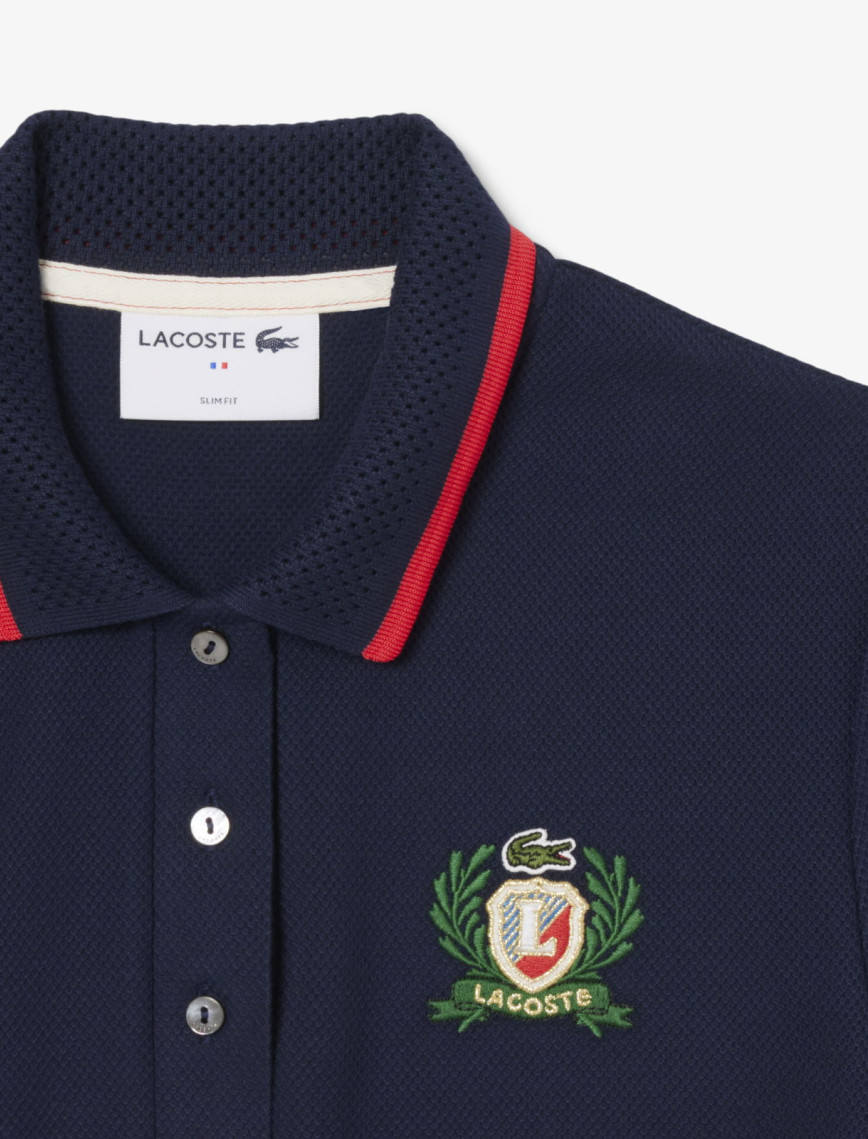 Lacoste Kadın Slim Fit Renk Bloklu Lacivert Polo Lacoste Kadın Slim Fit Renk Bloklu Lacivert Polo