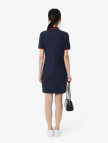 Lacoste Kadın Slim Fit Kısa Kollu Polo Yaka Renk Bloklu Lacivert Elbise Lacoste Kadın Slim Fit Kısa Kollu Polo Yaka Renk Bloklu Lacivert Elbise