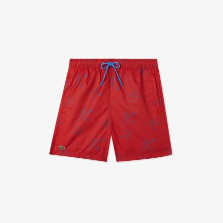 Lacoste Erkek Regular Fit Desenli Kırmızı Mayo Lacoste Erkek Regular Fit Desenli Kırmızı Mayo