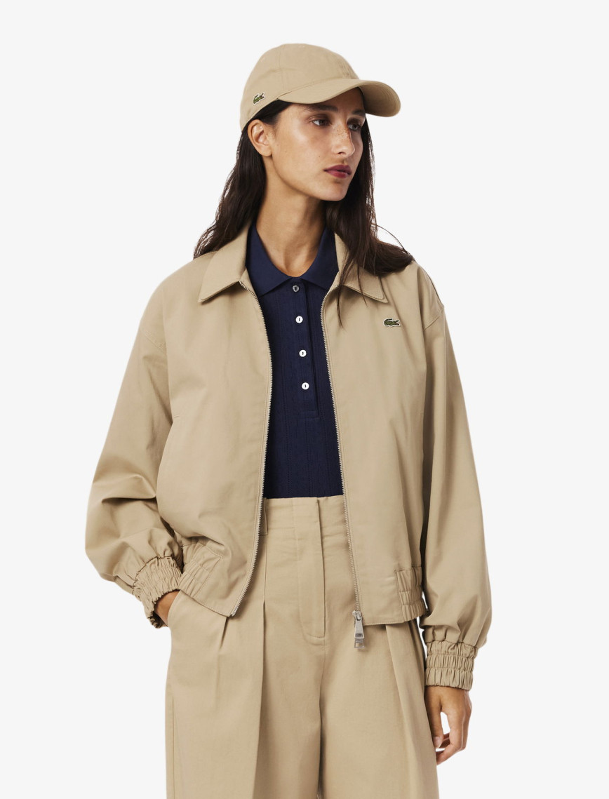 Lacoste Kadın Relaxed Fit Bej Ceket