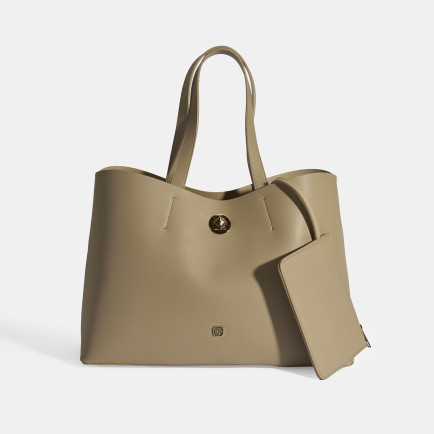 Kadın Bej Cüzdan Aksesuarlı Omuz Çantası