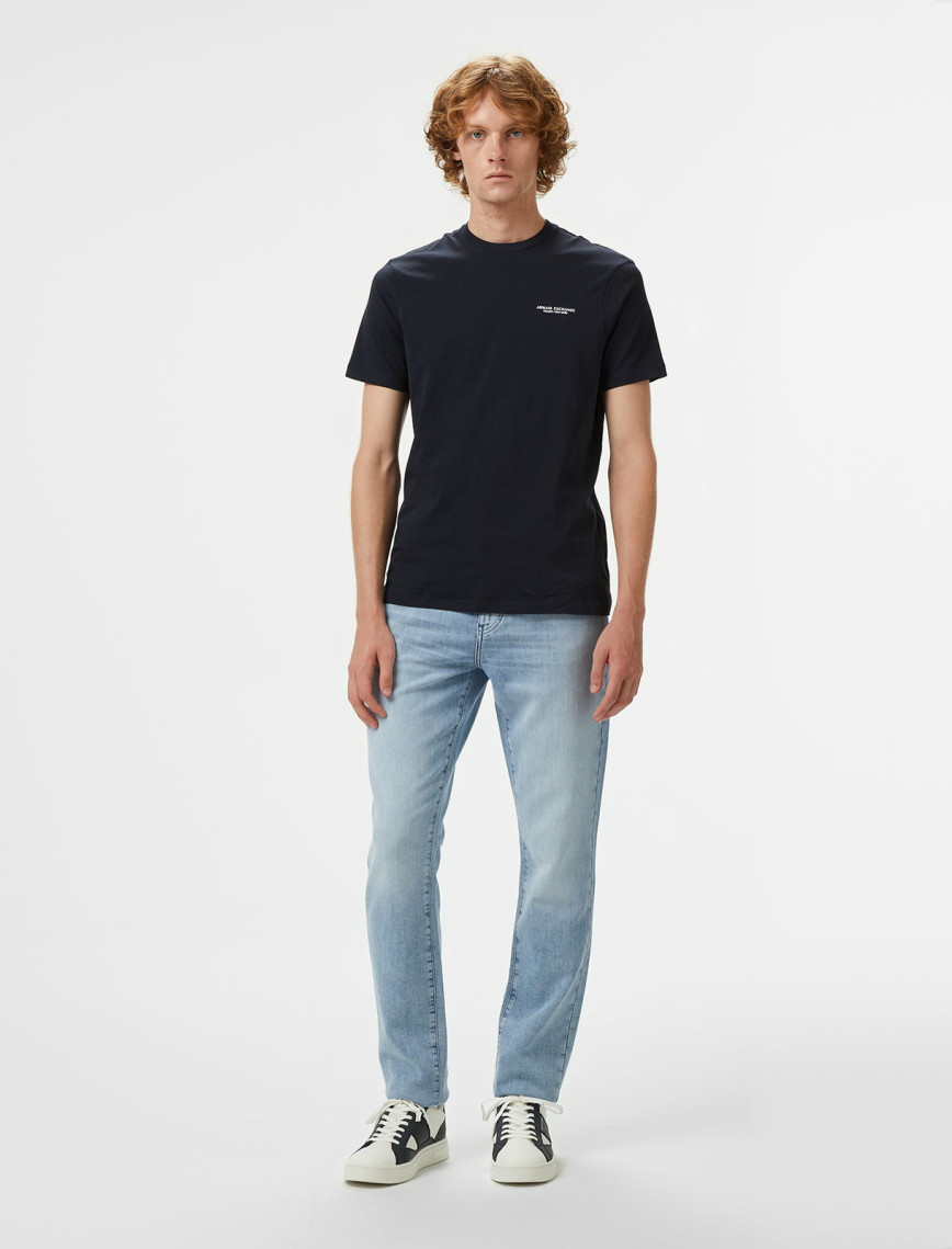 Armani Exchange Erkek Lacivert Bisiklet Yaka T-Shirt Armani Exchange Erkek Lacivert Bisiklet Yaka T-Shirt