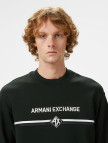 Armani Exchange Erkek Siyah Bisiklet Yaka Sweatshirt